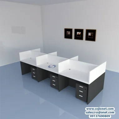 Pedestal Six Seater workstation table in Lagos Abuja Port harcourt Benin Enugu Ibadan Warri Nigeria