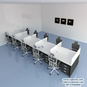 Two-Tone Ten Seater Workstation Table in Lagos Abuja Port harcourt Benin Enugu Ibadan Warri Nigeria