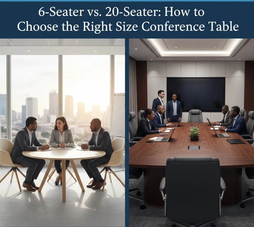 6-Seater vs. 20-Seater: How to Choose the Right Size Conference Table