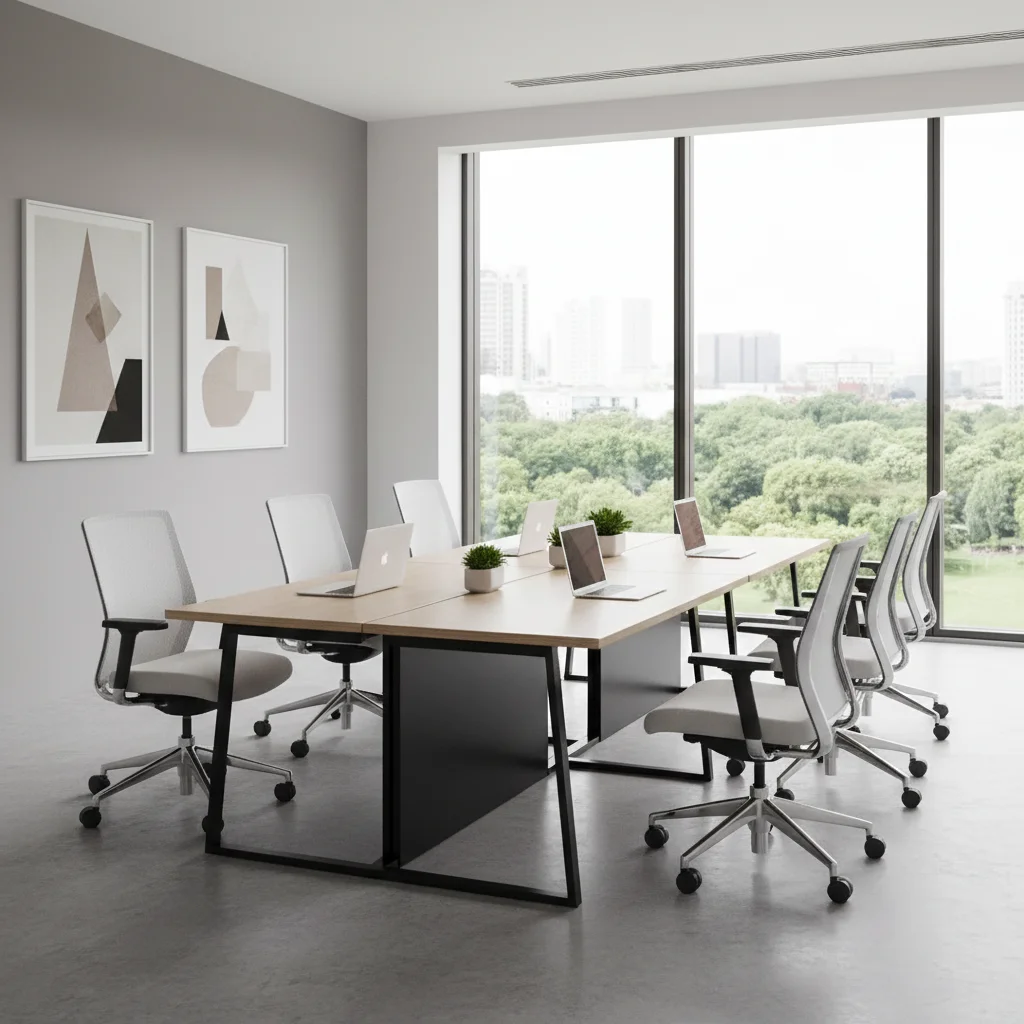 A Modern office furniture that looks as good as it performs, with Clean lines, refined finishes