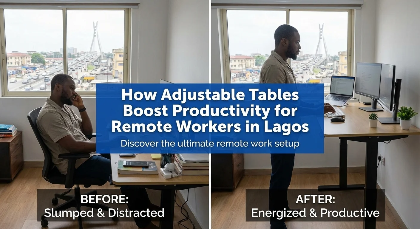 How Adjustable Tables Can Boost Productivity for Remote Workers in Lagos