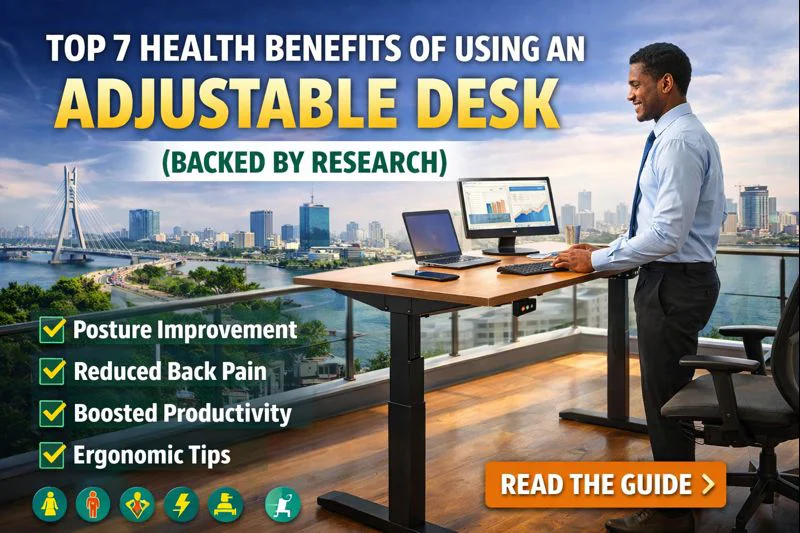 Top 7 Health Benefits of Using an Adjustable Desk (Backed by Research)