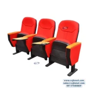 Red 3 Seater Auditorium Chair with foldable Writing Pads in Lagos Nigeria